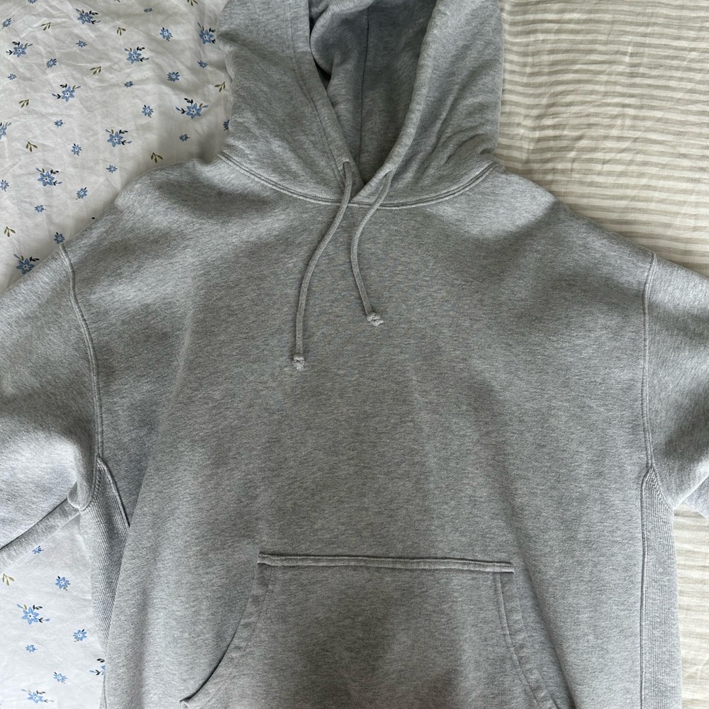 TNA Gray Sweatshirt Hoodie with Drawstrings